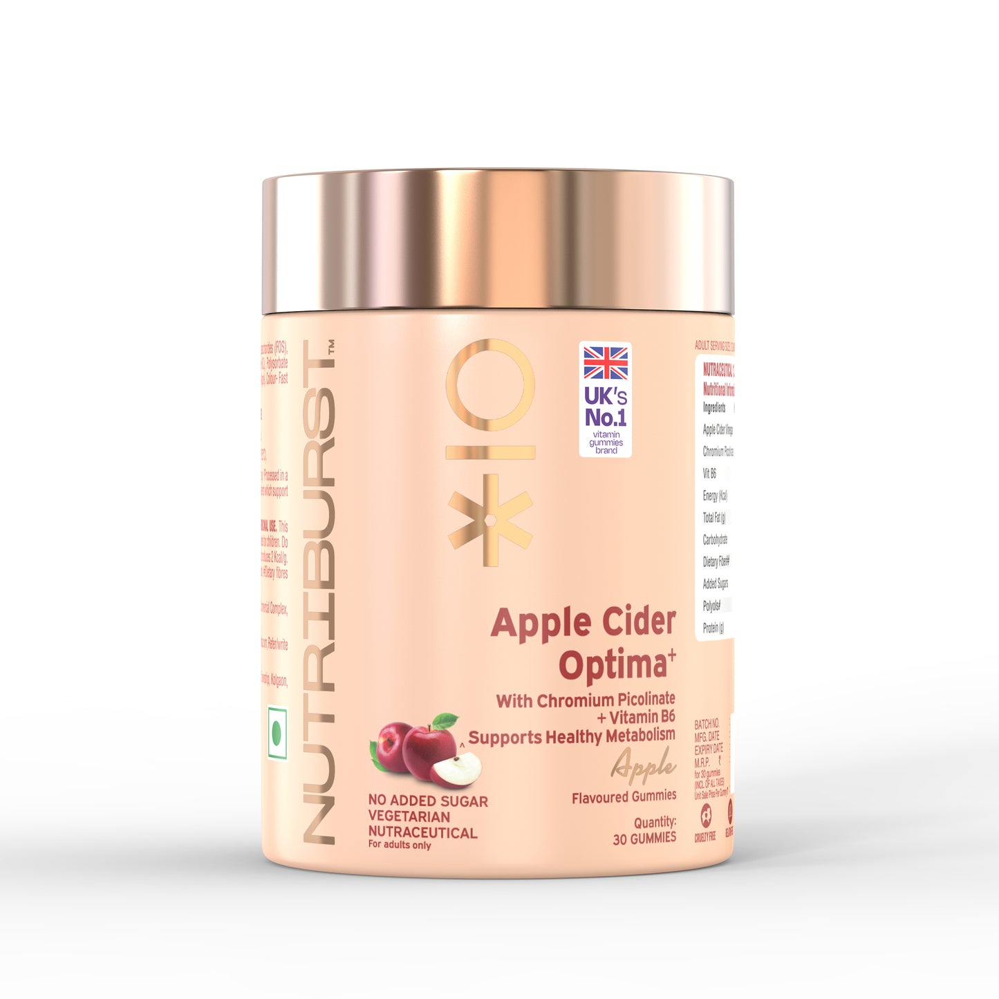 Nutriburst Apple Cider Optima Gummies for Weight Management
