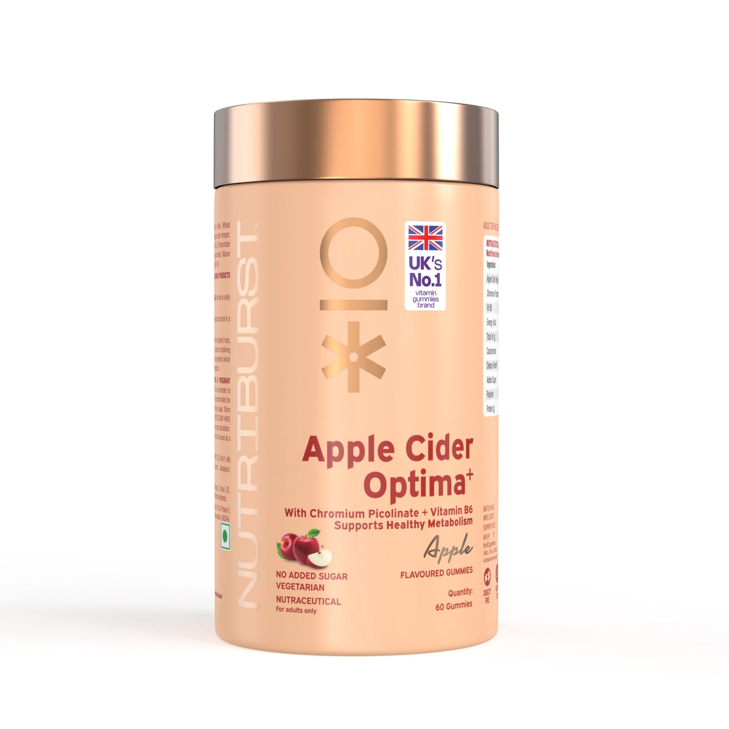 Nutriburst Apple Cider Optima Gummies for Weight Management