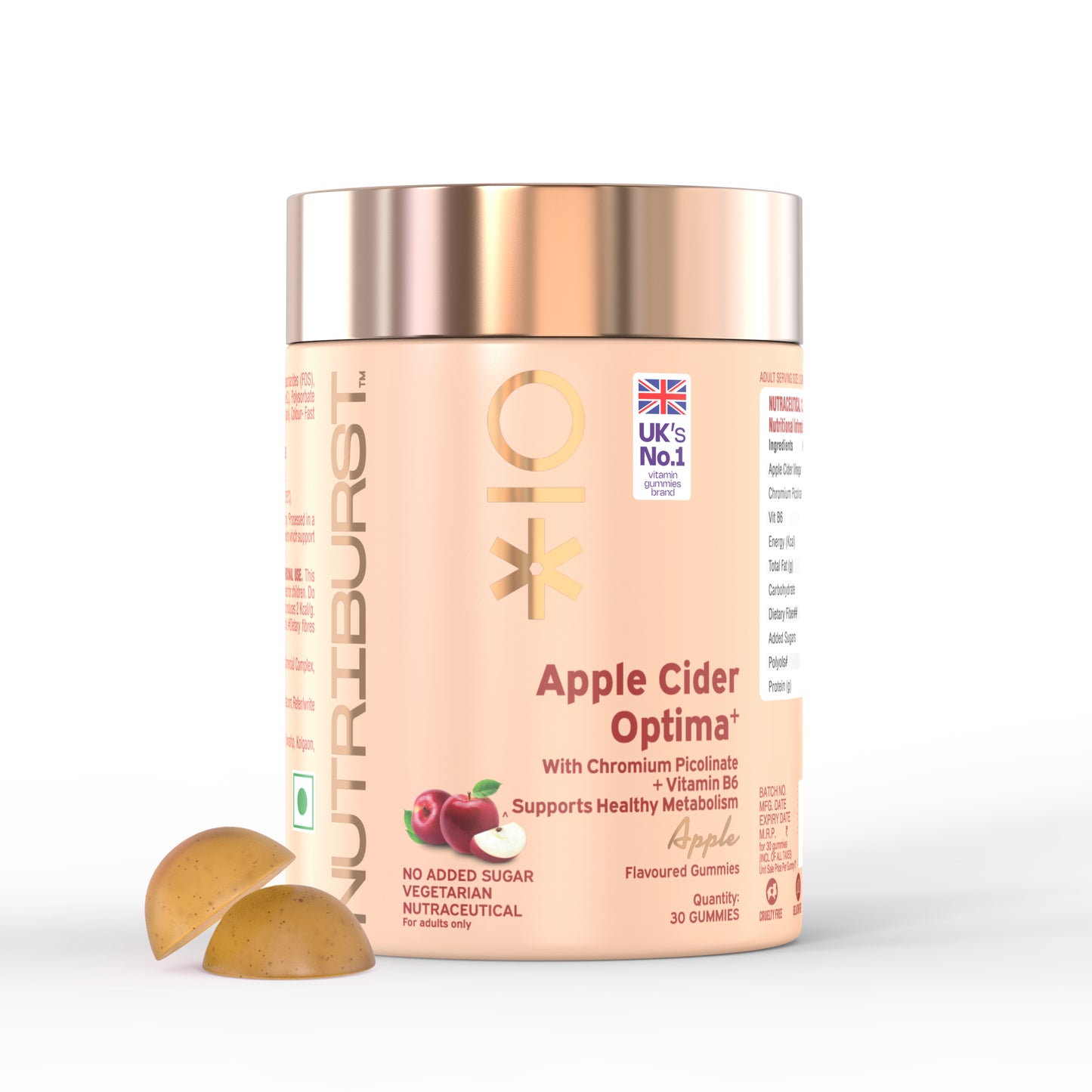 Nutriburst Apple Cider Optima Gummies for Weight Management