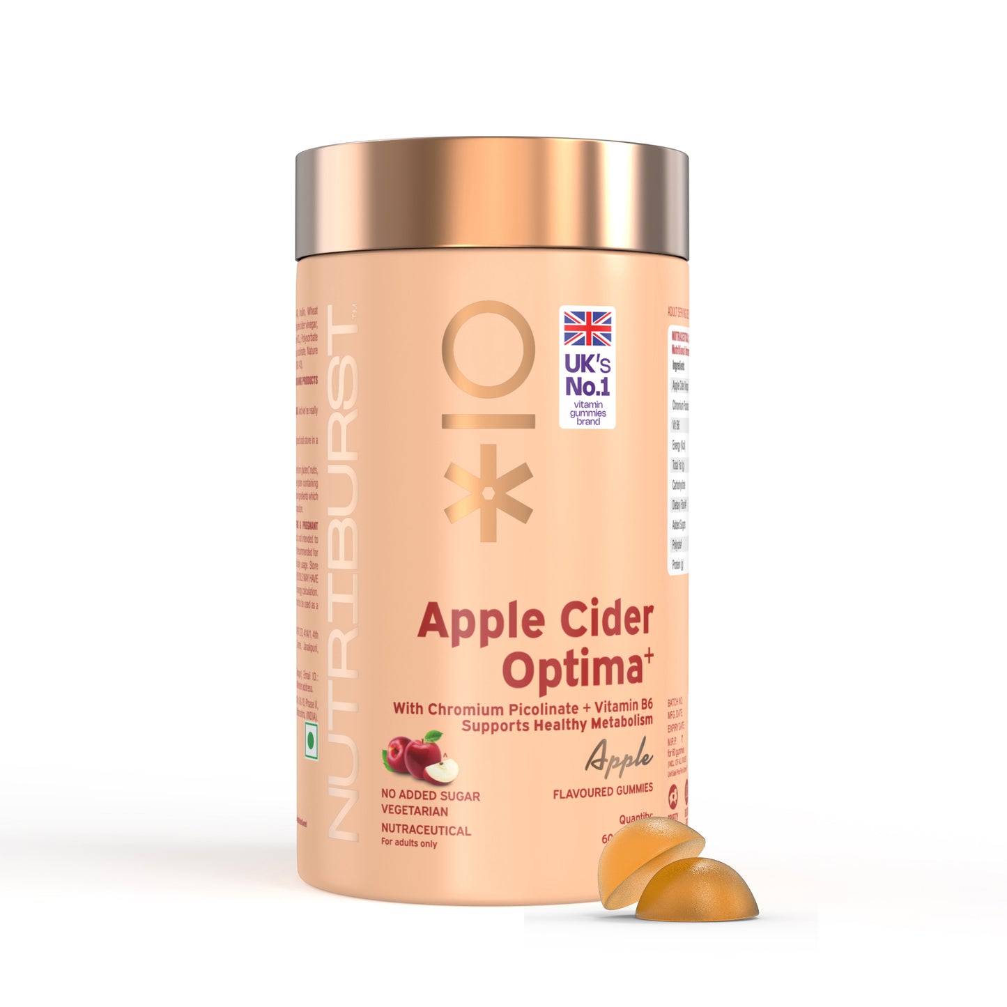 Nutriburst Apple Cider Optima Gummies for Weight Management