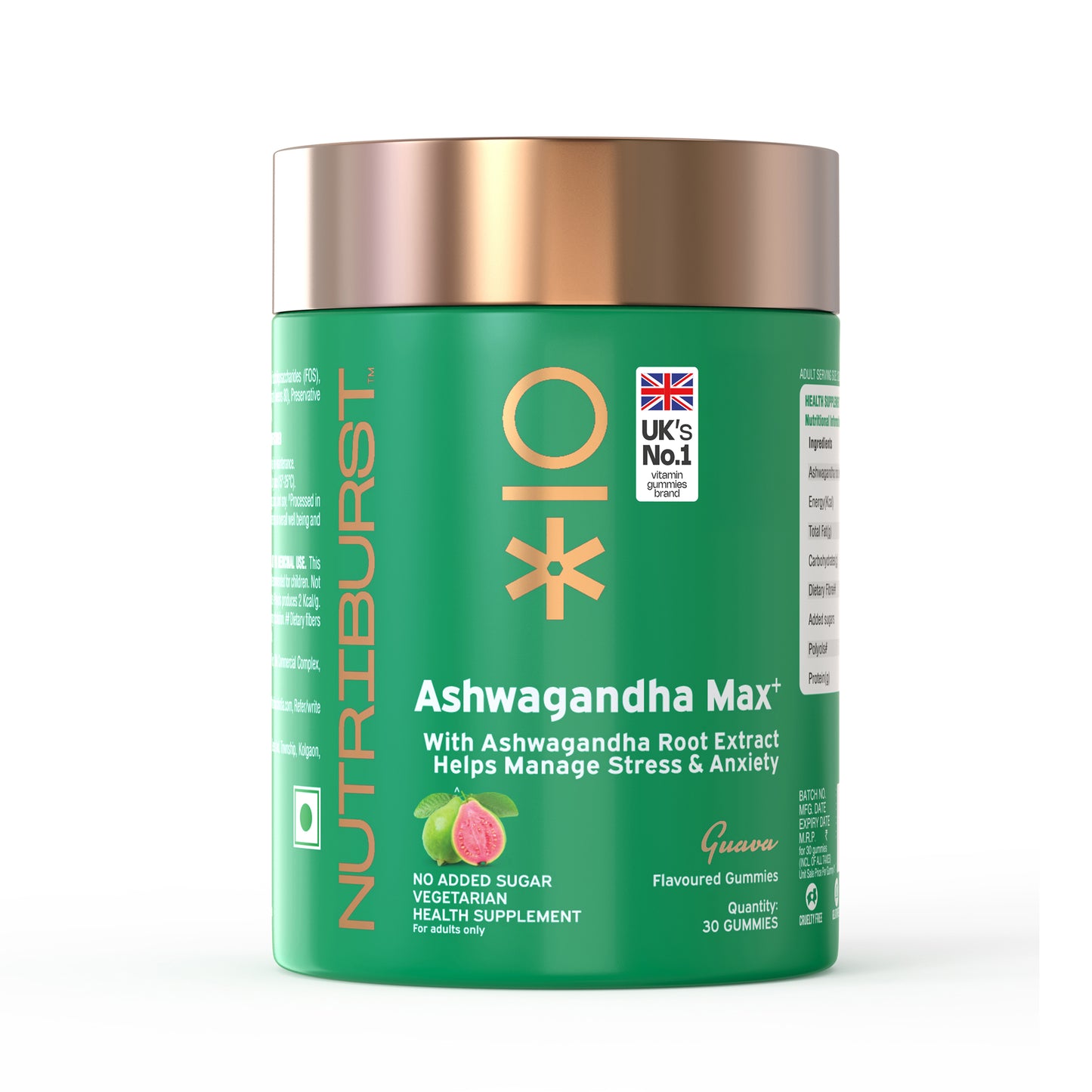 Nutriburst Ashwagandha Max Gummies for Stress Management