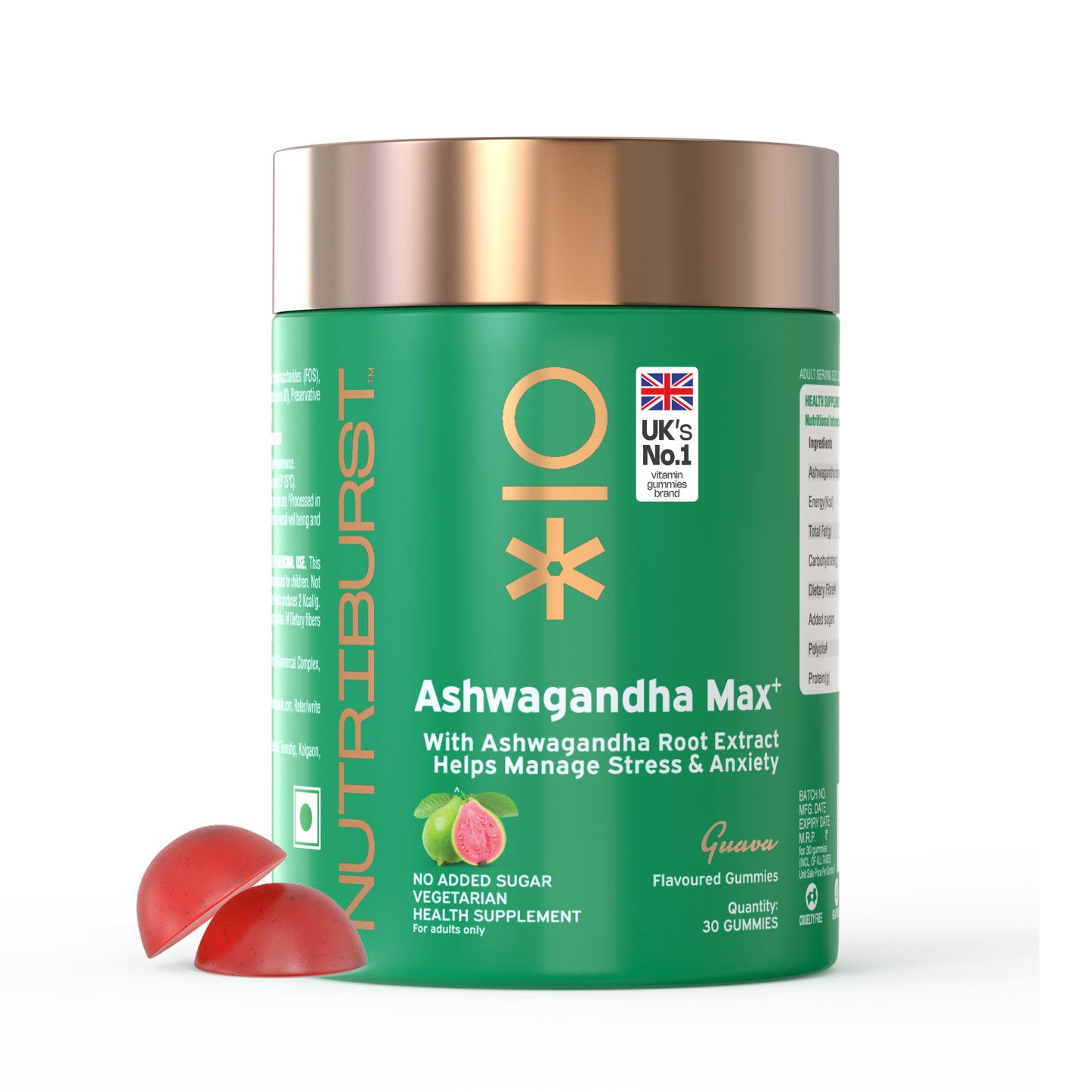 Nutriburst Ashwagandha Max Gummies for Stress Management
