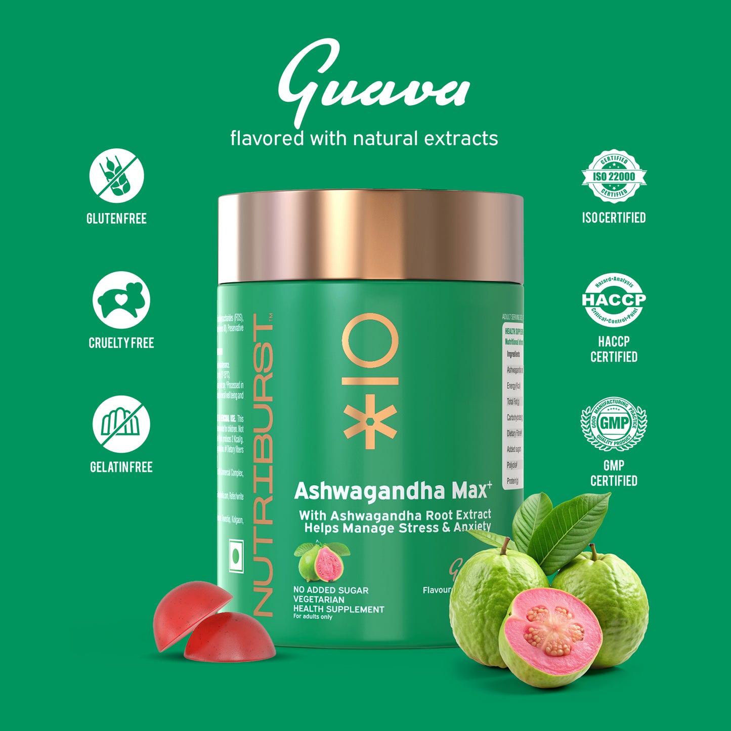 Nutriburst Ashwagandha Max Gummies for Stress Management
