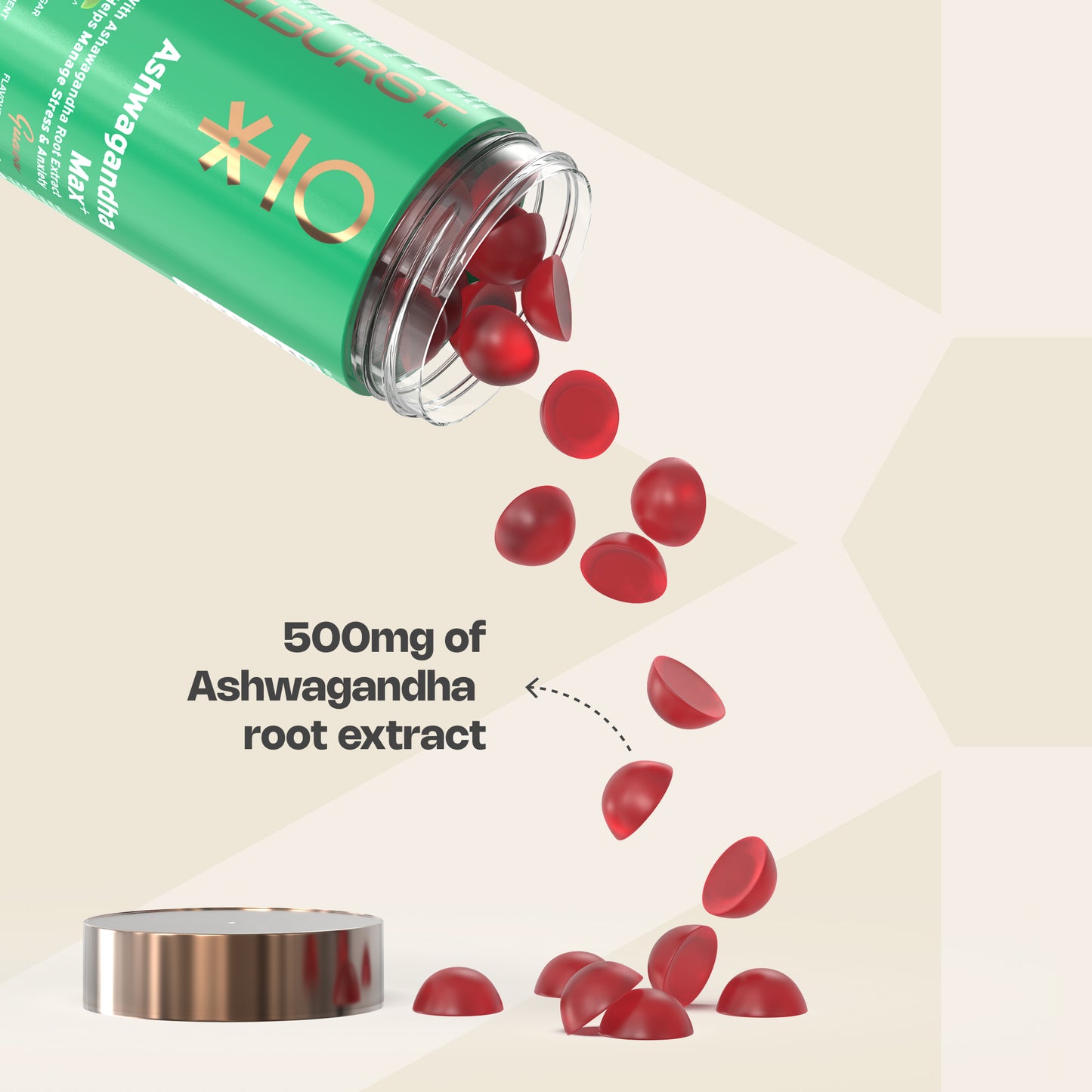 Nutriburst Ashwagandha Max Gummies for Stress Management