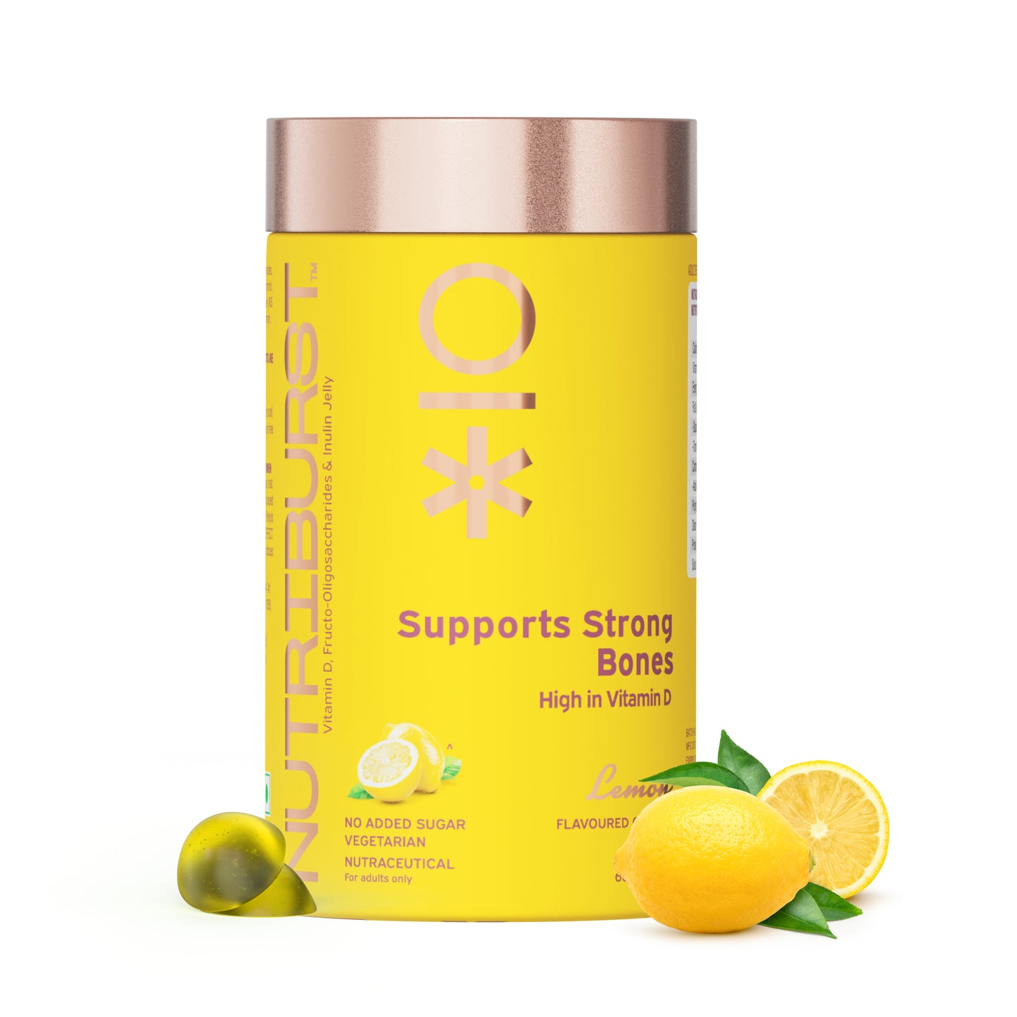Nutriburst The Immunity Booster - Turmeric Ultra and Supports Muscles & Bones Gummies Combo
