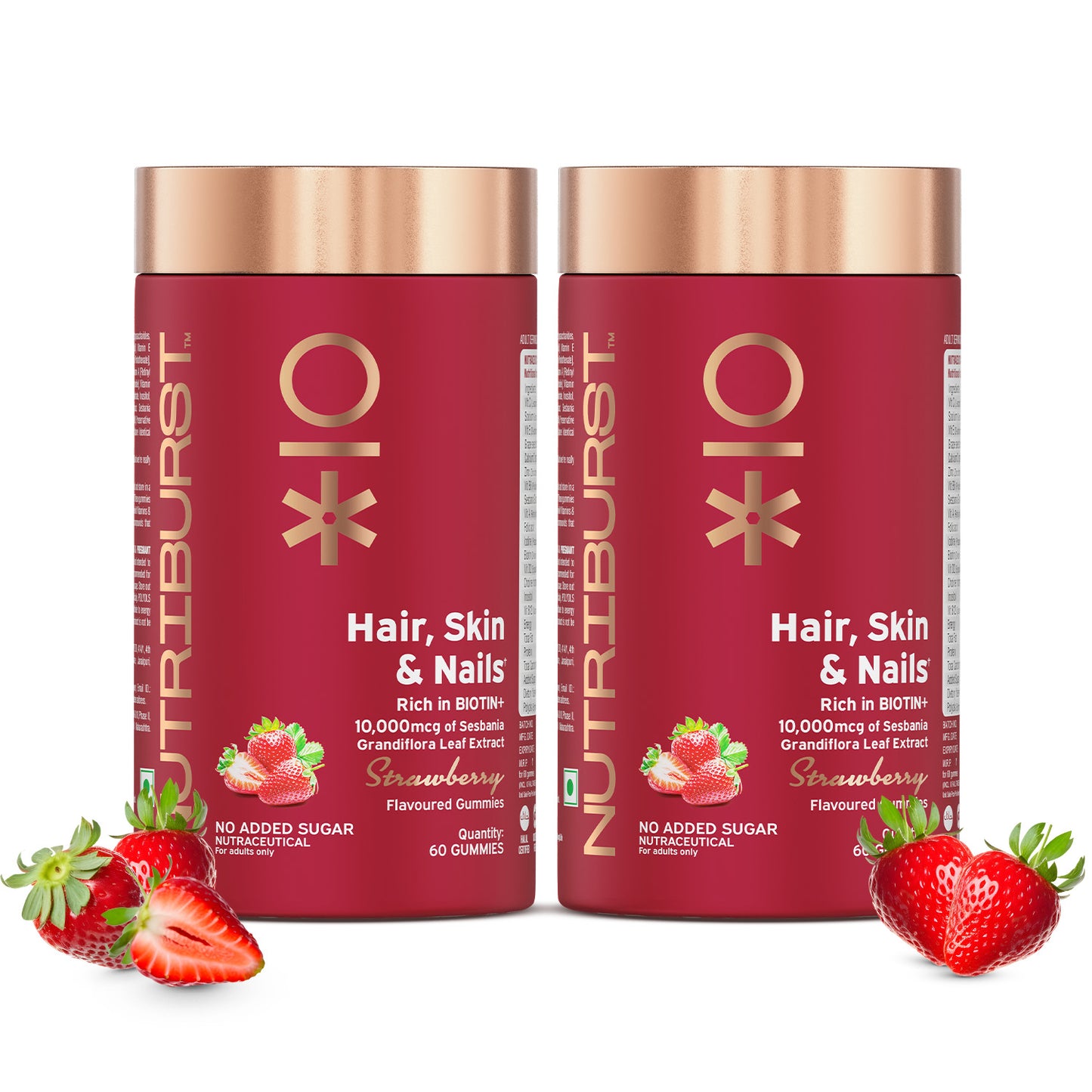 Nutriburst Hair, Skin & Nails Growth Gummies with Biotin