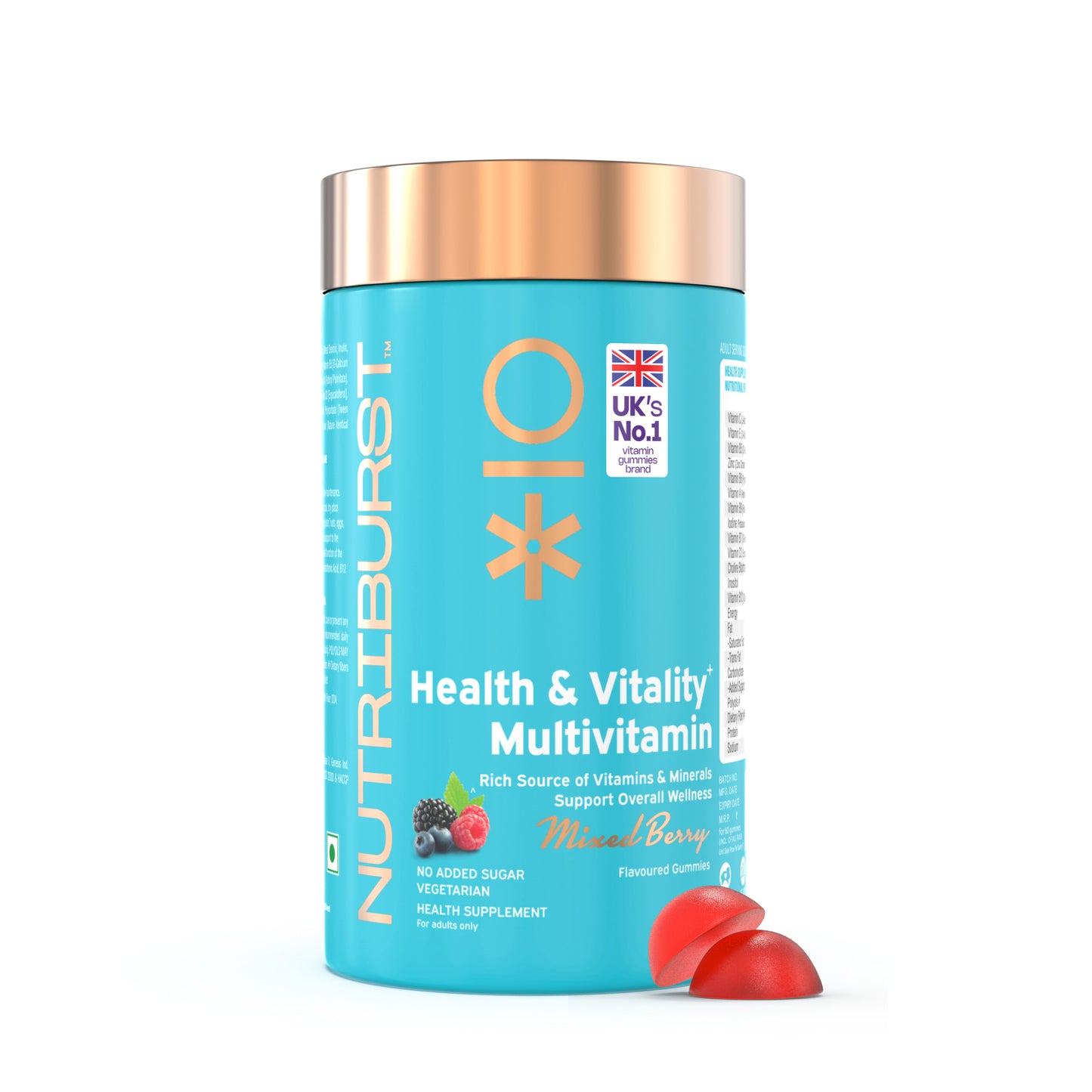 Nutriburst Health & Vitality Multivitamin Gummies for Daily Nutrition