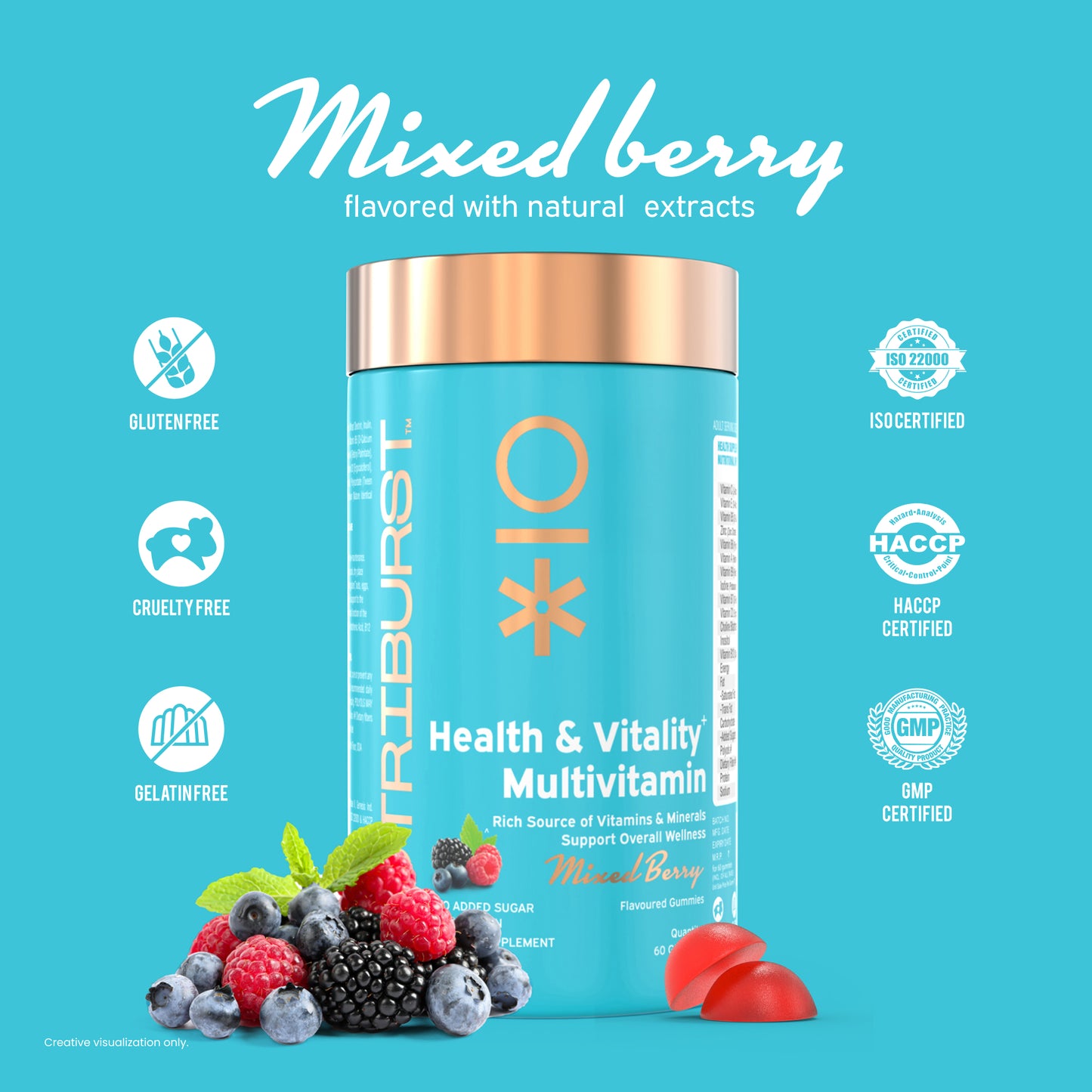 Nutriburst Health & Vitality Multivitamin Gummies for Daily Nutrition