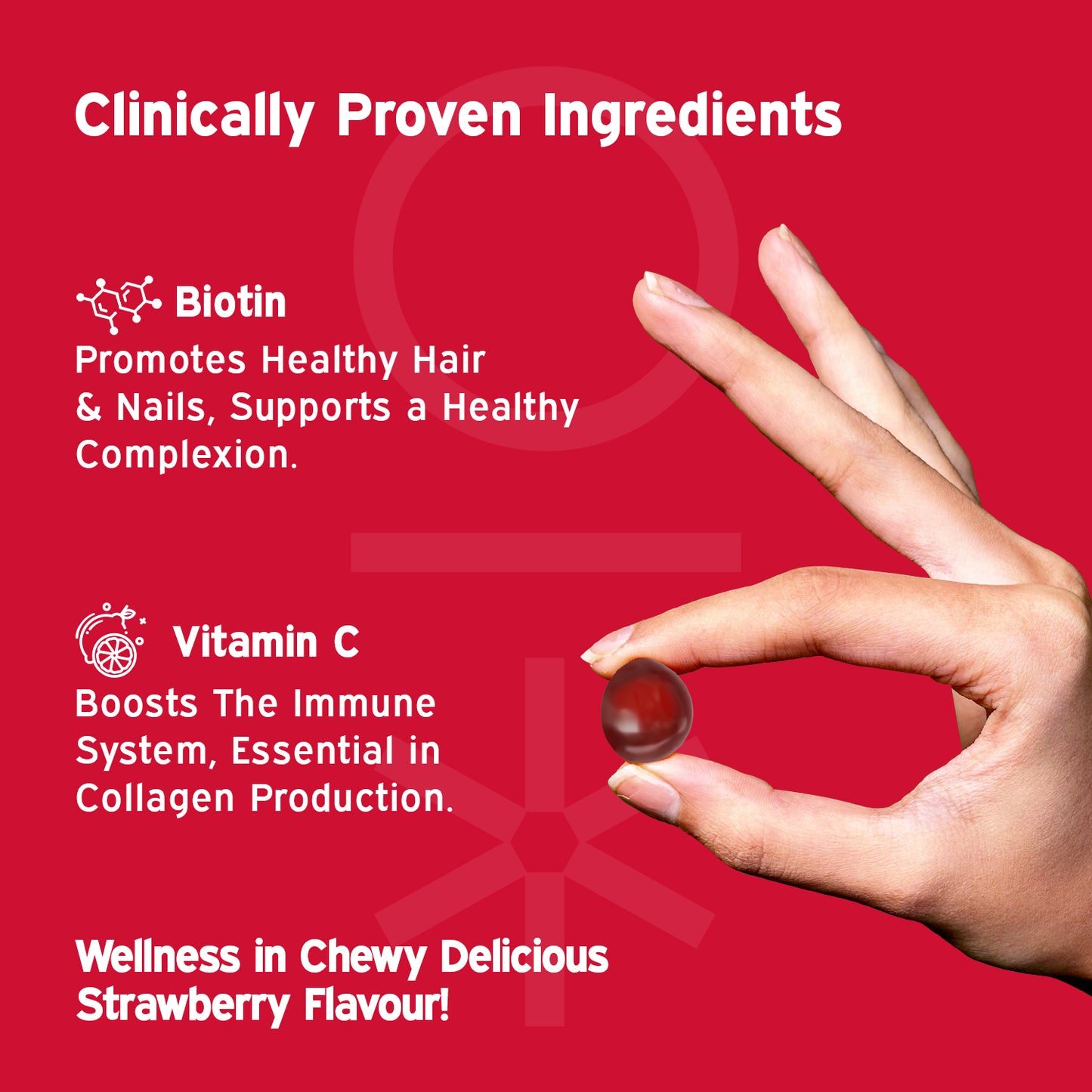Nutriburst The Nourishment Booster - Hair Skin & Nails and Supports Muscles & Bones Gummies Combo