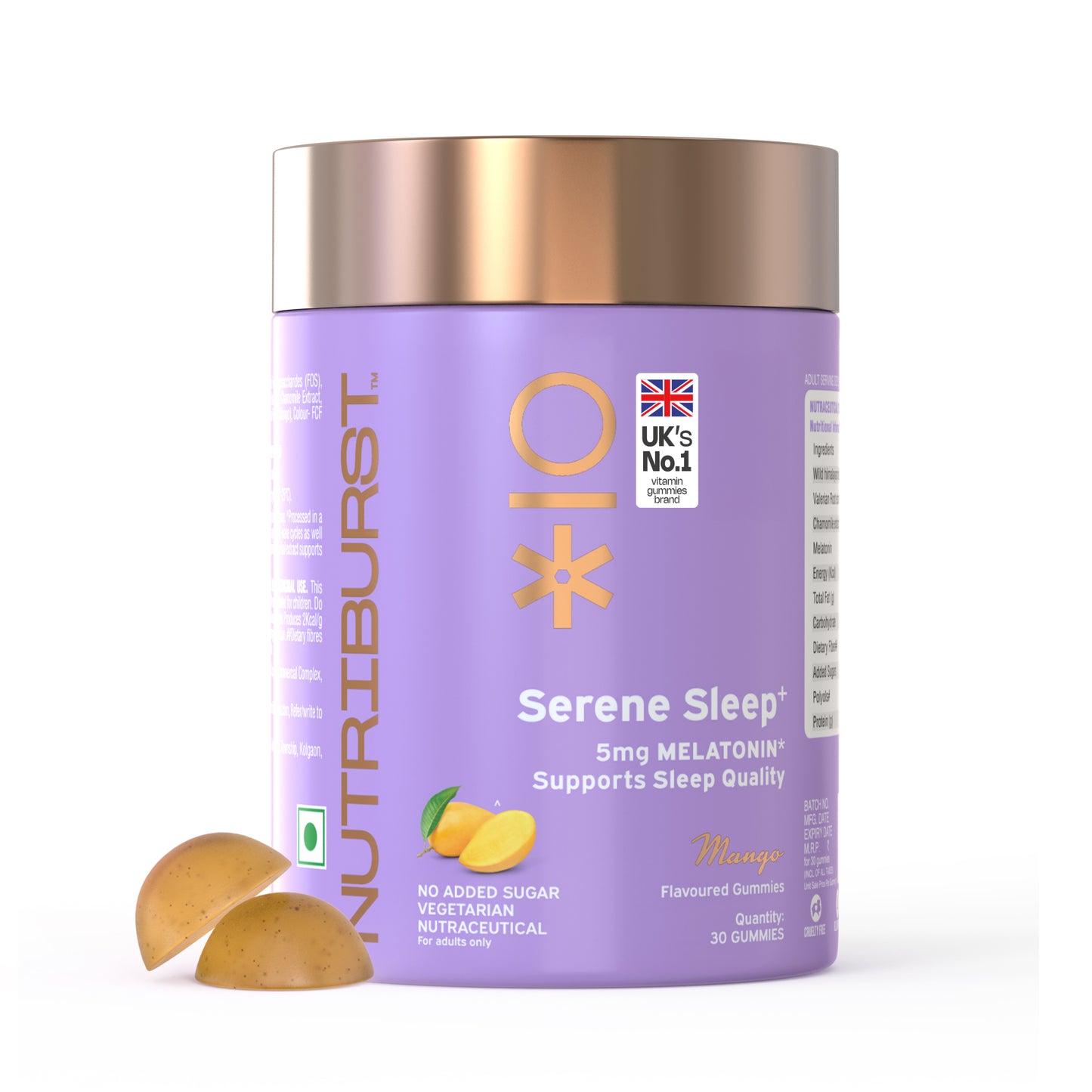 Nutriburst Serene Sleep Gummies with Melatonin