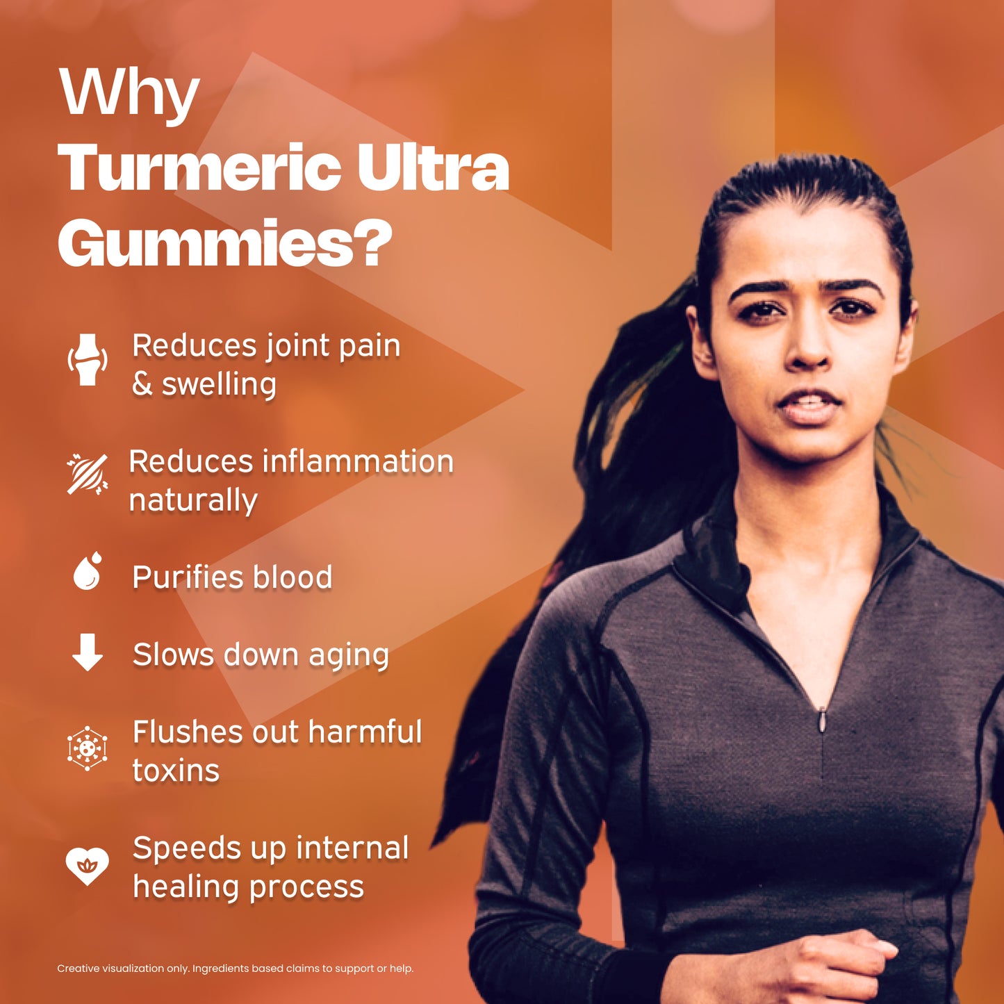 Nutriburst Turmeric Ultra Gummies for Anti-Inflammation, Joint Health