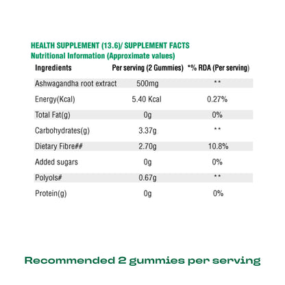 Nutriburst Ashwagandha gummies for stress and anxiety- pack of 3