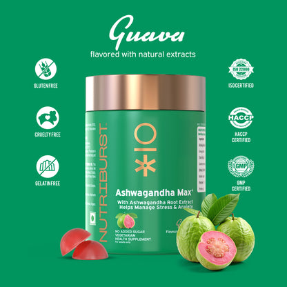 Nutriburst Ashwagandha Max Gummies for Stress Management