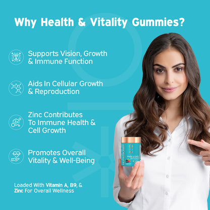 Health & Vitality Multivitamin Gummies for Daily Nutrition by Nutriburst India