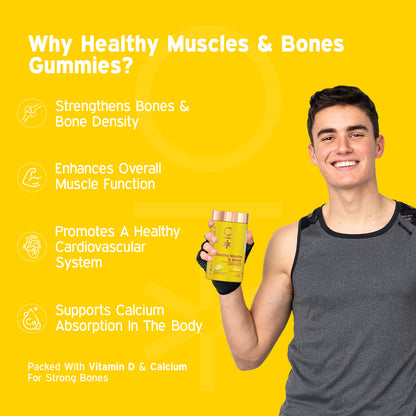 The Strength Booster - Healthy Muscles & Bones and Triple Immunity Gummies Combo