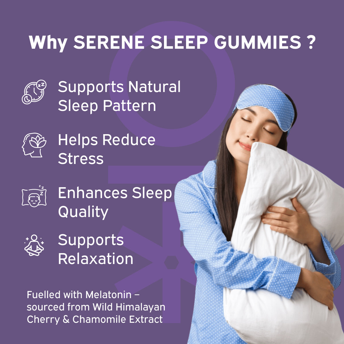 Serene Sleep Gummies with Melatonin by Nutriburst India