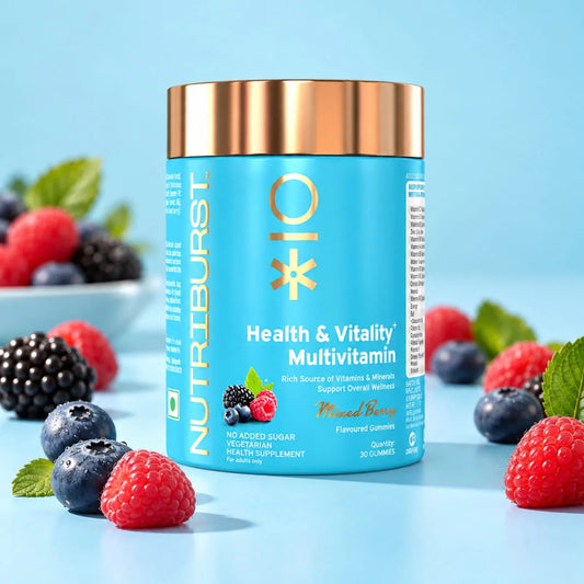 Nutriburst Health & Vitality Multivitamin Gummies for Daily Nutrition