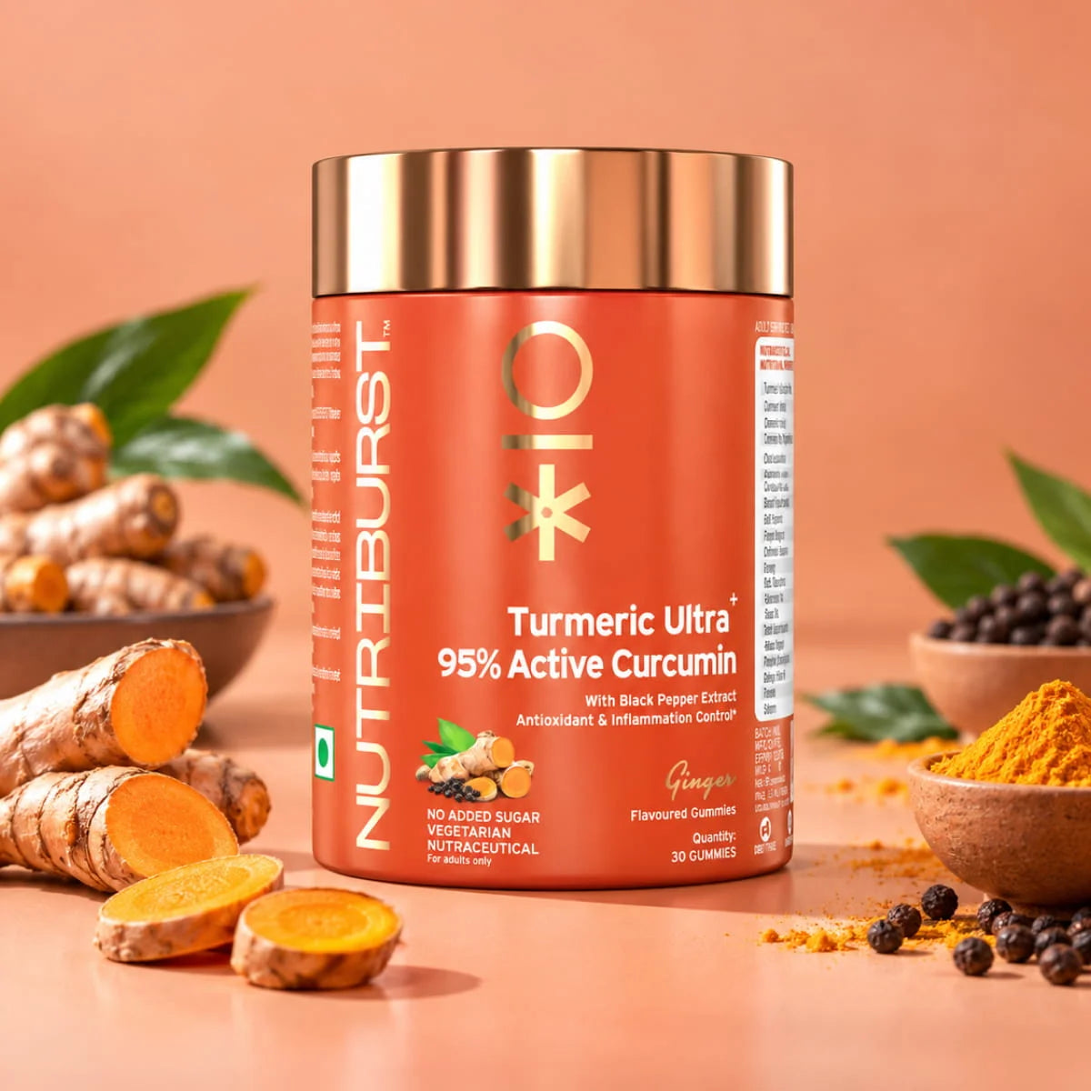 Nutriburst Turmeric Ultra Gummies for Anti-Inflammation, Joint Health