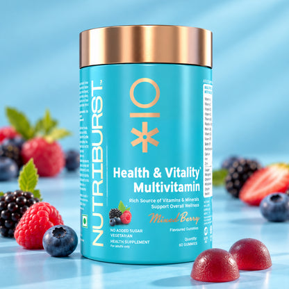 Nutriburst Health & Vitality Multivitamin Gummies for Daily Nutrition