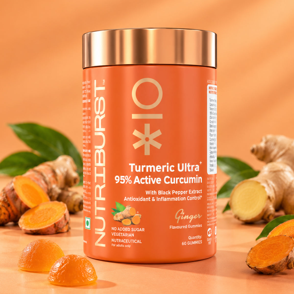 Nutriburst Turmeric Ultra Gummies for Anti-Inflammation, Joint Health