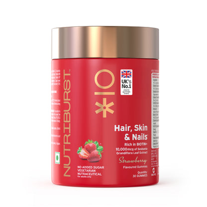 Nutriburst Hair, Skin & Nails Growth Gummies with Biotin