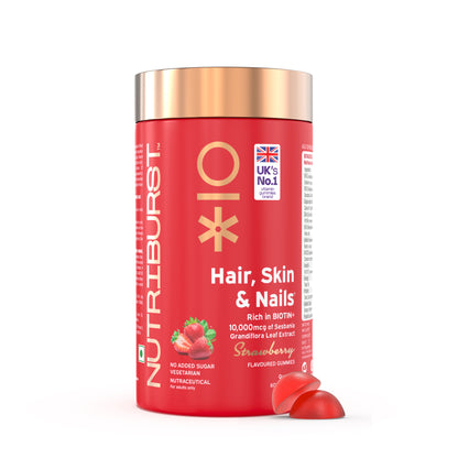 Nutriburst Hair, Skin & Nails Growth Gummies with Biotin