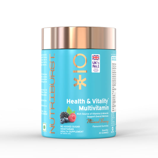 Nutriburst Health & Vitality Multivitamin Gummies for Daily Nutrition