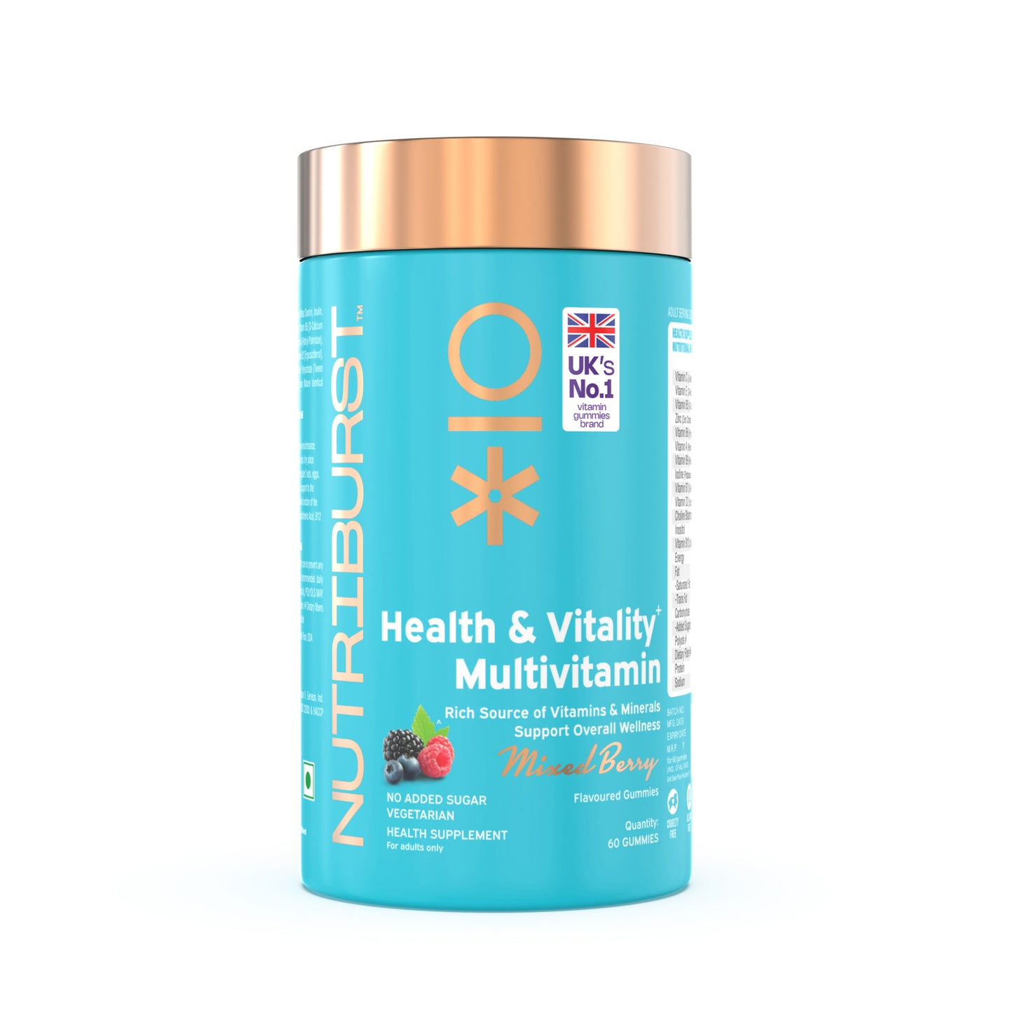 Nutriburst Health & Vitality Multivitamin Gummies for Daily Nutrition