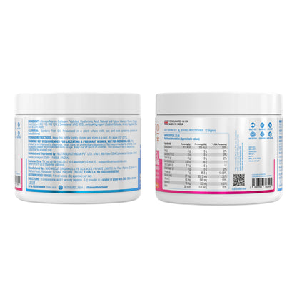 Nutriburst Korean Marine Collagen Peptides Supplement for Skin, Hair, Nails & Joints | Clinically Proven Ingredient | High Absorption 8 gms Collagen, 100 gms