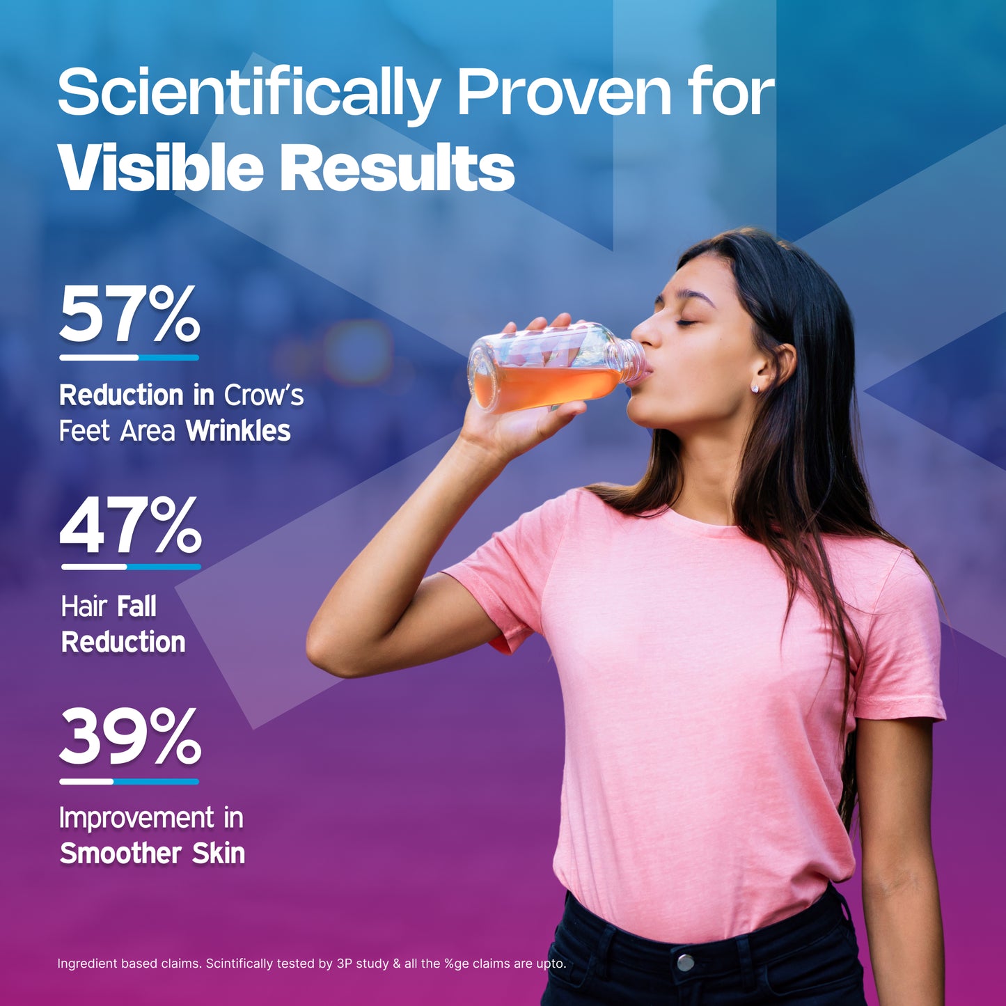 Nutriburst Korean Marine Collagen Peptides Supplement for Skin, Hair, Nails & Joints | Clinically Proven Ingredient | High Absorption 8 gms Collagen, 100 gms