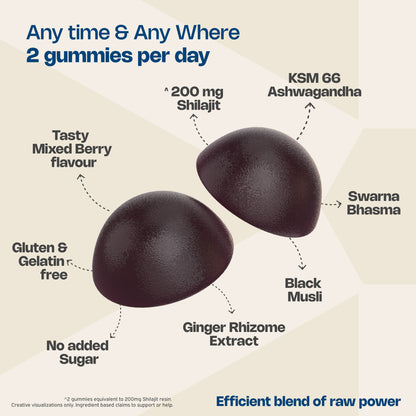 Nutriburst Shilajit Gummies: Unleash Your Inner Strength and Vitality Naturally - Online Sale