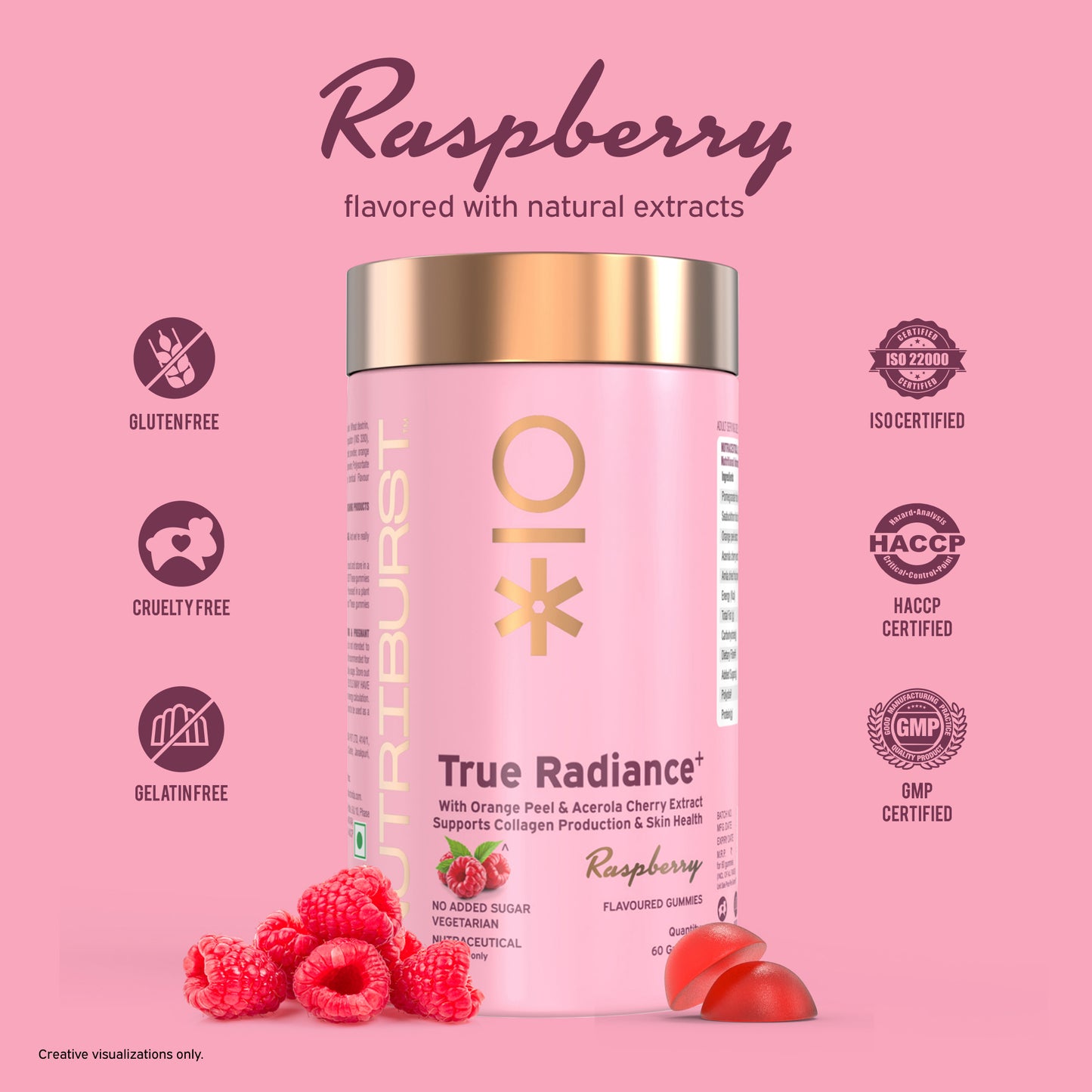 Nutriburst True Radiance Collagen Gummies for Healthy Skin
