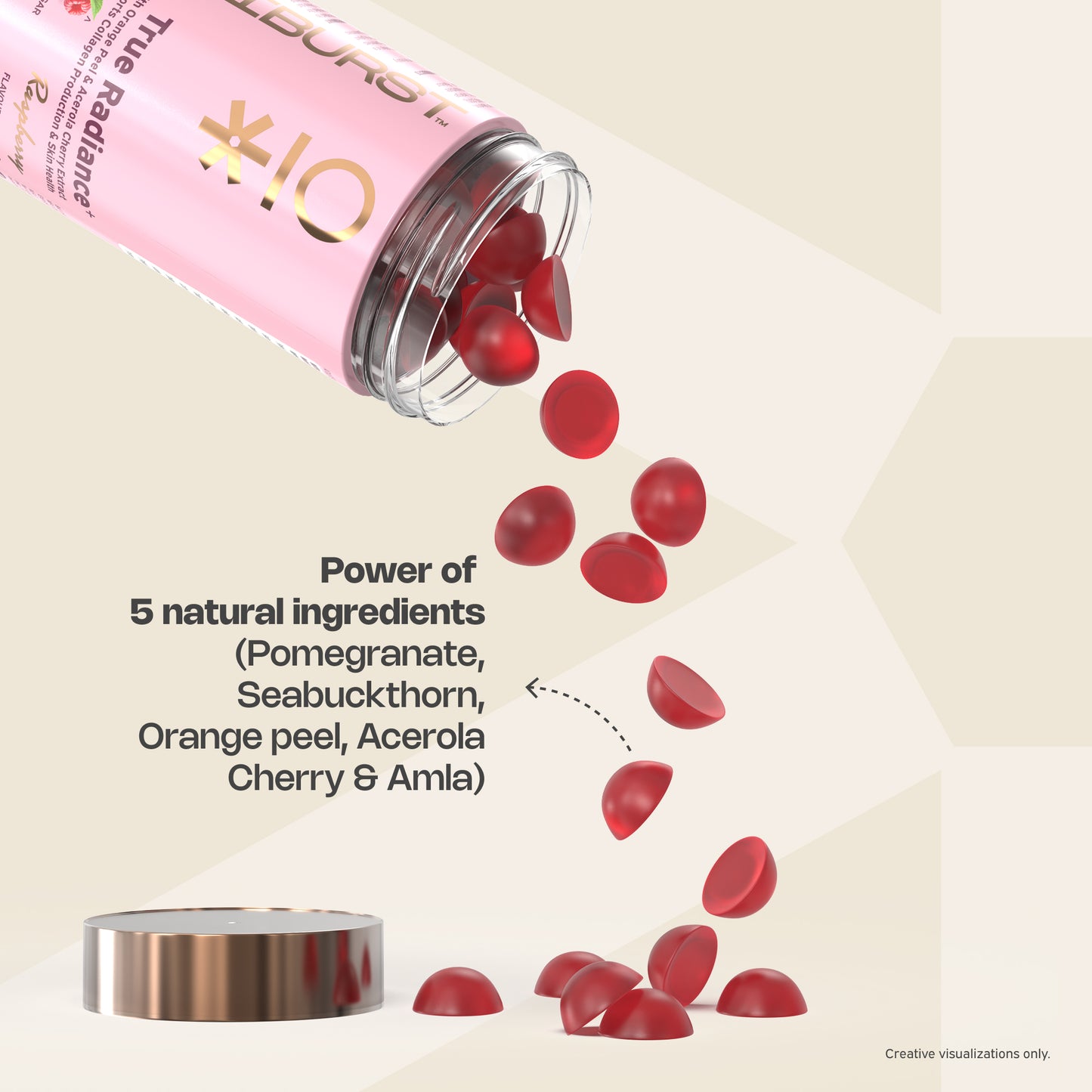 Nutriburst True Radiance Collagen Gummies for Healthy Skin