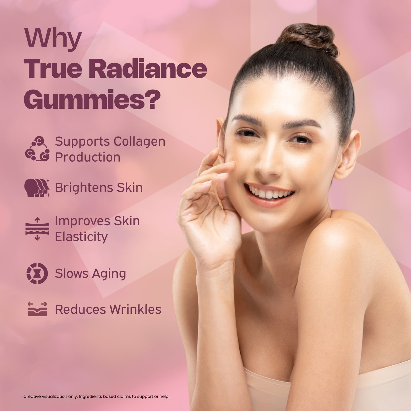 Nutriburst True Radiance Collagen Gummies for Healthy Skin