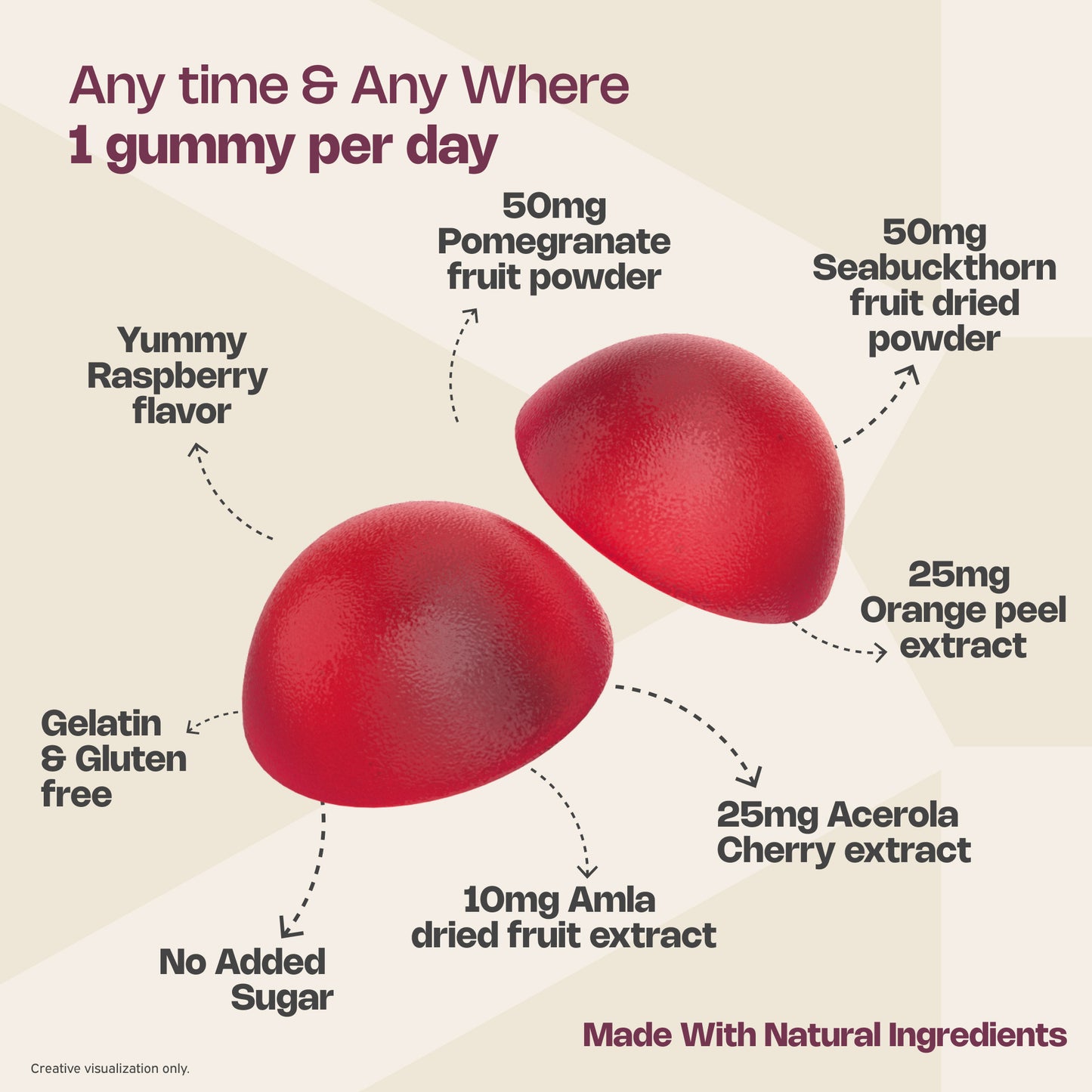 Nutriburst True Radiance Collagen Gummies for Healthy Skin