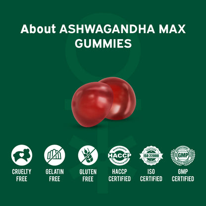 Ashwagandha Max Gummies for Stress Management by Nutriburst India